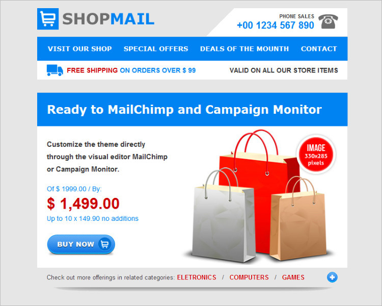 Multipurpose HTML Email Template