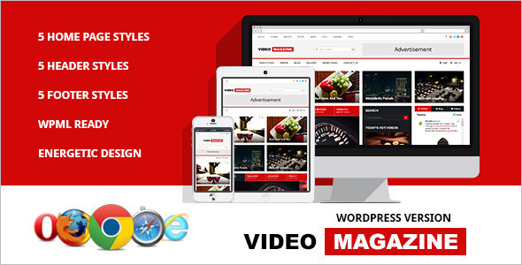News Video WordPress Template