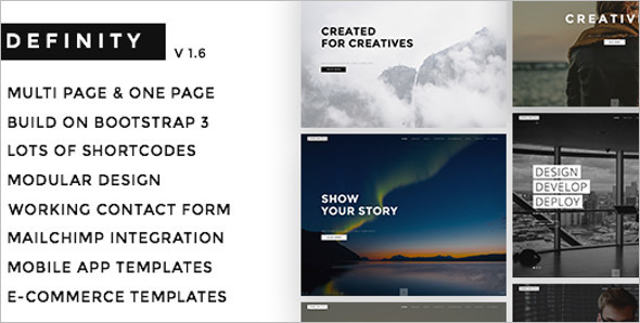 One Page Web Layout Template
