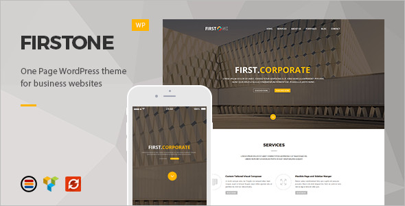 One Page WordPress Platform template