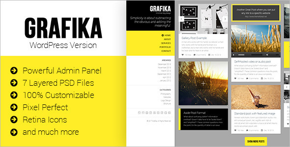 Picture Blog Website Template