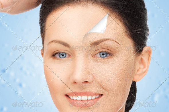 Portrait Picture of Beautiful Woman for Cosmetic Design