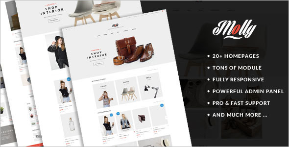 Prestashop HomePage Website Template