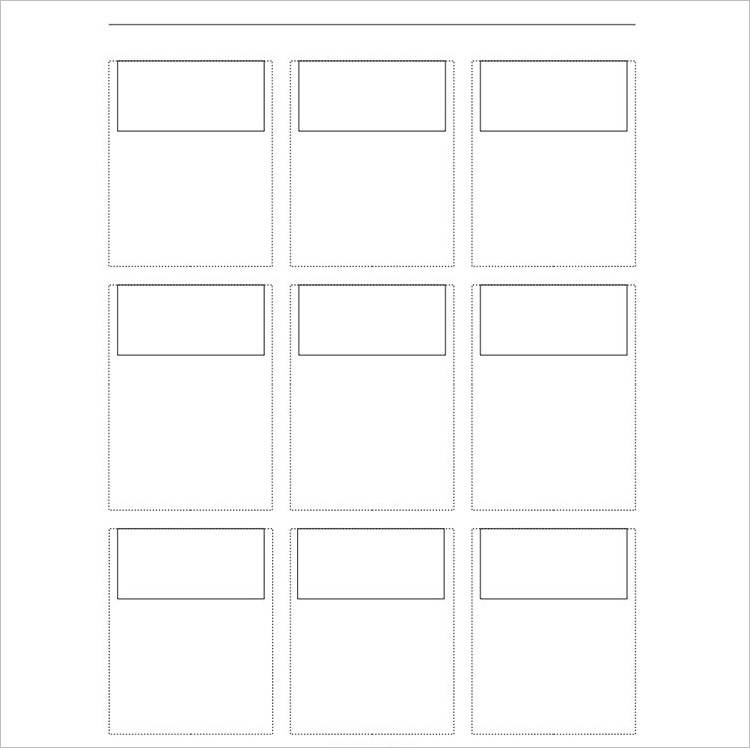 Printable Story Board template Form