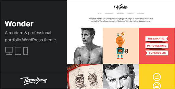 Professional Portfolio WordPress Template