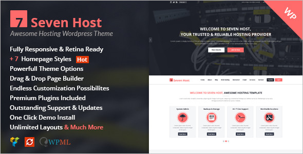 Responsive Hosting WordPress tempalte