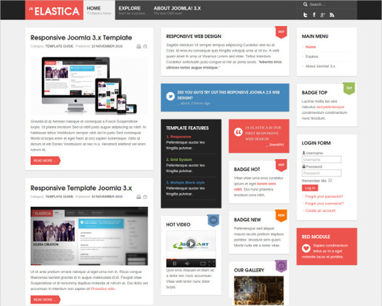 Responsive Mobile Joomla Template