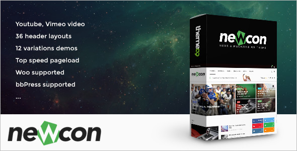Sample Video wordPress template