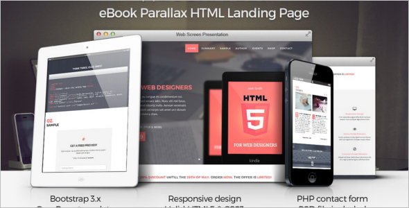 Scroll Ebook Landing Page Template