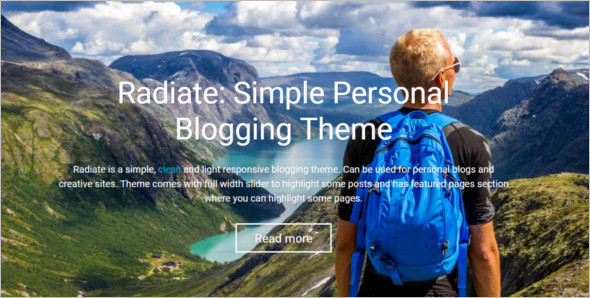 Simple Photo Blog WordPress template