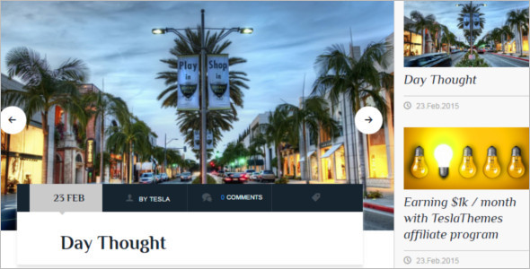 Stylish Blog WordPress Template