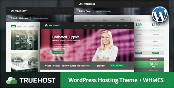 Technology Hosting WordPress template