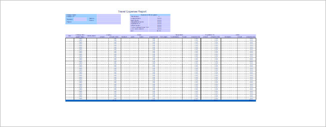 Travel Expense Calculator Spreadsheet Template