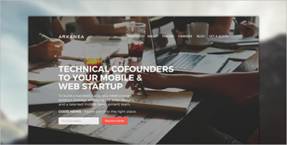 Vector Website Layout Template