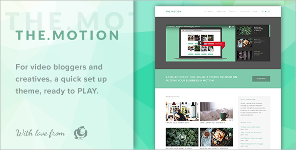Video Blogging WordPress Template