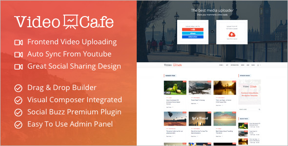 Video Cafe WordPress Template