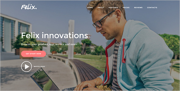 full screen joomla landing page theme