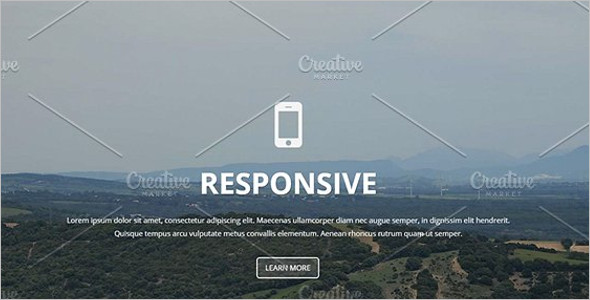 full screen landing page theme