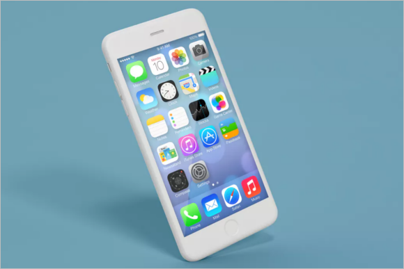 iPhone Mockup Vector Design