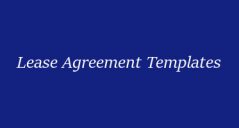 6+ Lease Agreement Templates