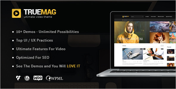 magazine video WordPress template