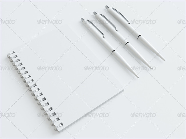 plain stationary mockup