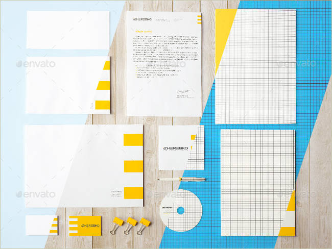 sample stationary mockup