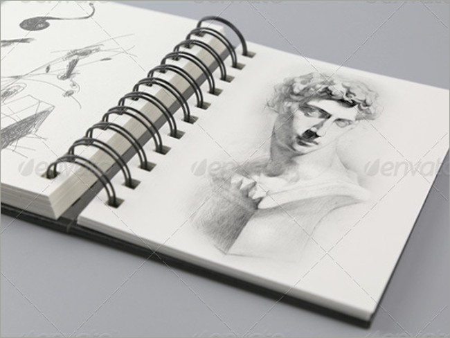 sketch book mockup album