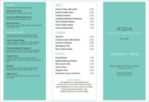 take away menu template