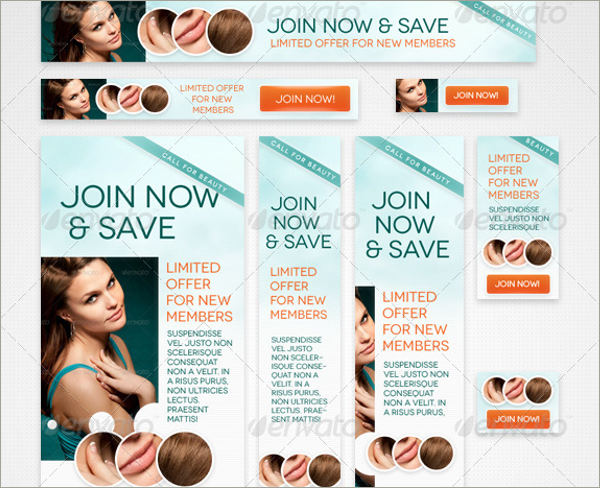 web banner for beauty center