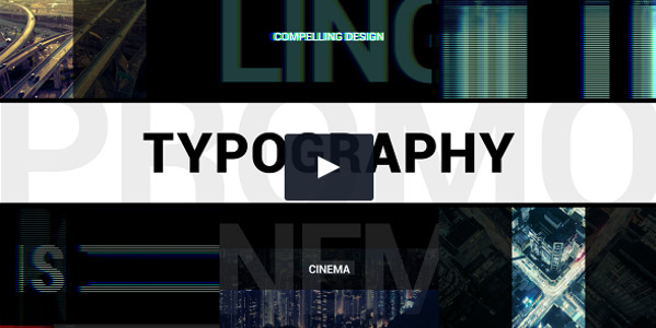 Abstract Typography Promo template