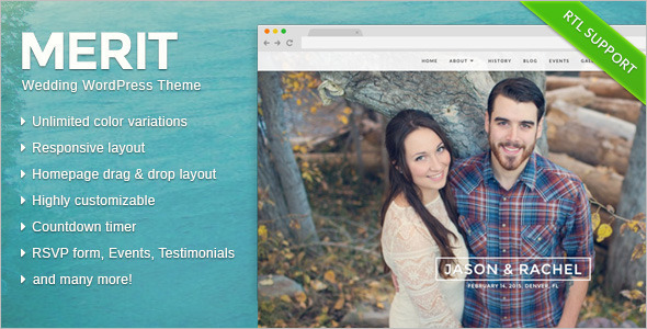 Amazing Wedding WordPress Template