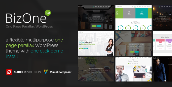 Animation Single Page WordPress Template