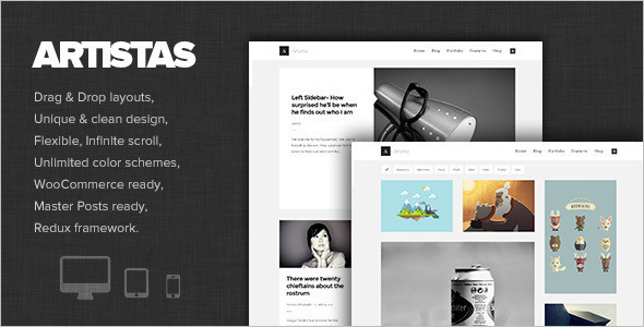 Artist Portfolio WordPress Themes