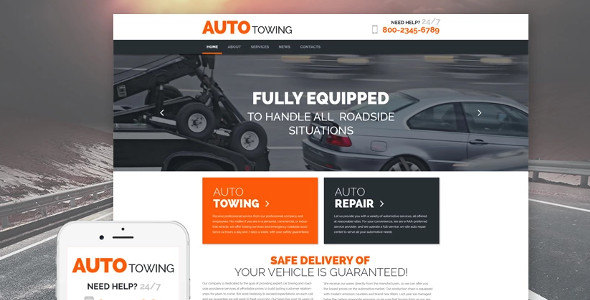 AutoTowing WordPress Theme