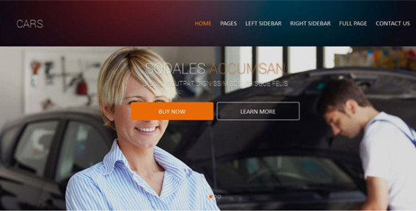 Automobiles Web Template