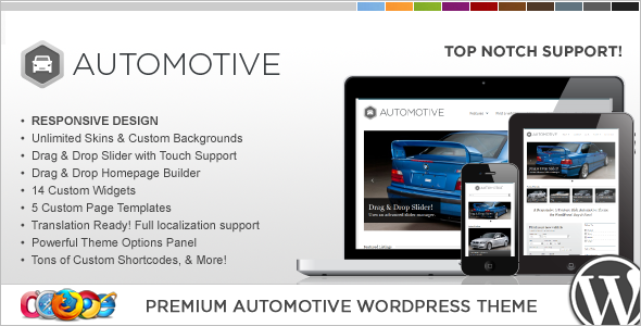 Automotive Classified WordPress Template