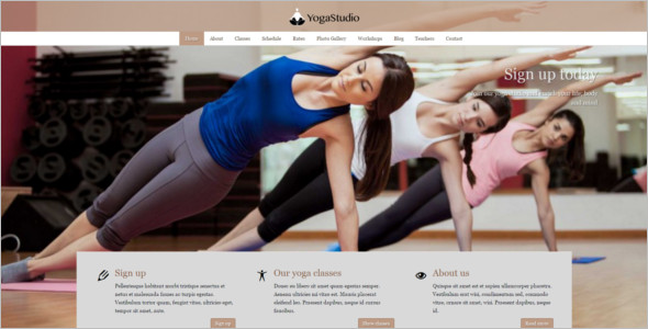 17+ Yoga Website Templates Free PSD Web Themes