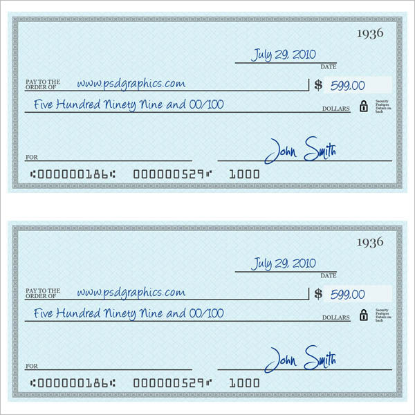 Cheque Template Word Free