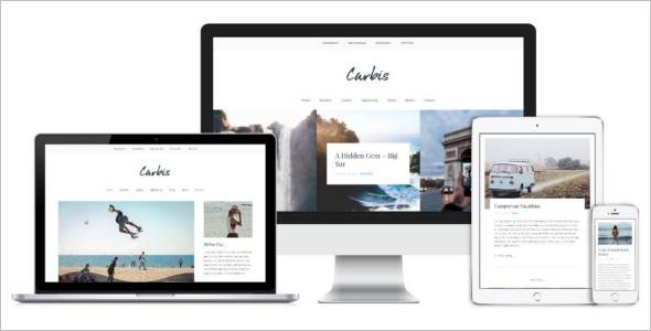 Bold Typography WordPress Template