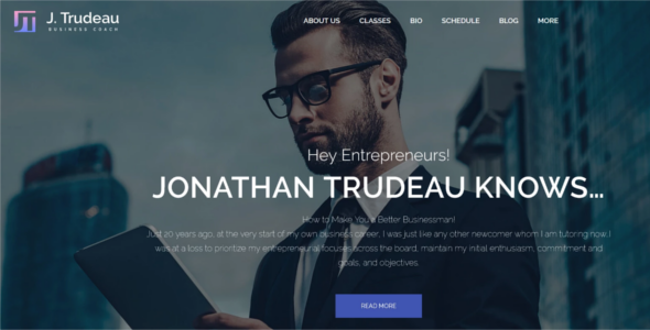 Business Coach WordPress Template