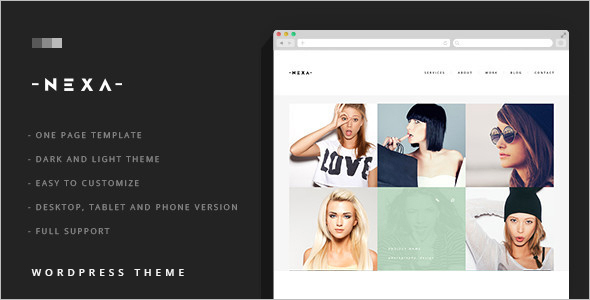 Business Dark WordPress Template