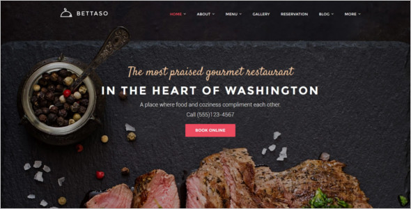 Cafe & Restaurant WordPress Template