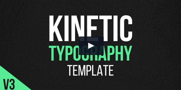 Clean Kinetic Typography Video Template