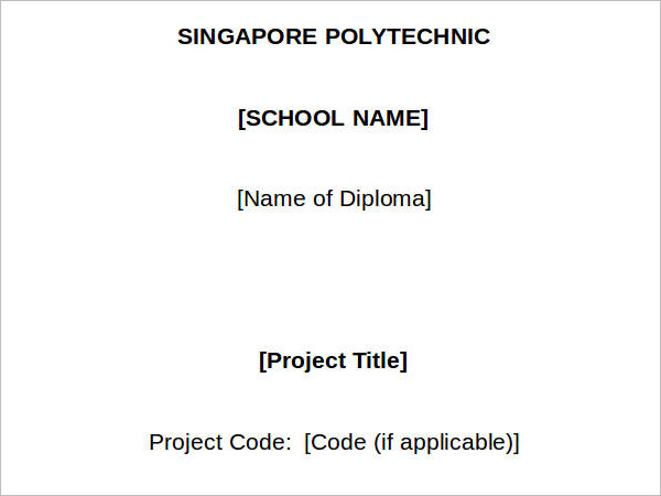 Cover Sheet Model Word Form Template