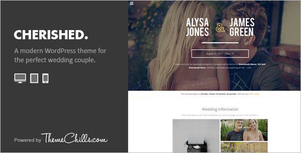 Crafted Wedding WordPress Template