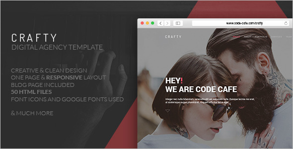 Crafty Digital Marketing WordPress Template