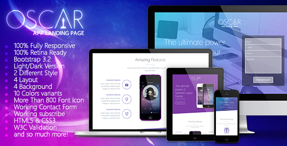 Creative App Landing Page Theme