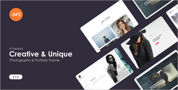 Creative Dark WordPress Template