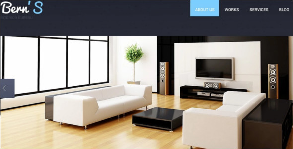 Creative Interior Design WordPress Template